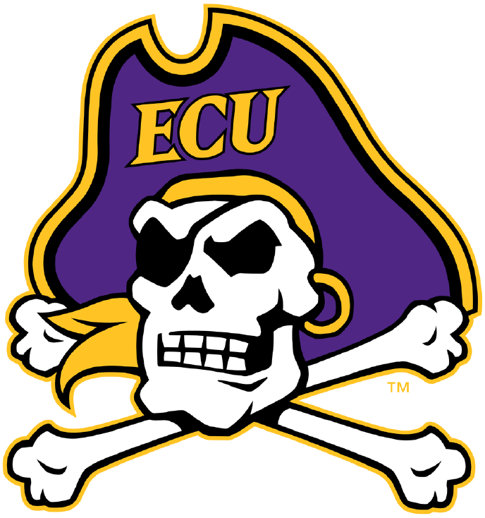 East Carolina Pirates iron ons